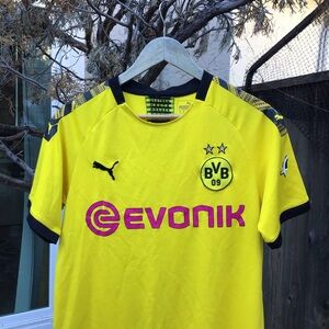 Puma Borussia Dortmund BVB 09 Home Soccer Jersey Ryan 10 Yellow Size M